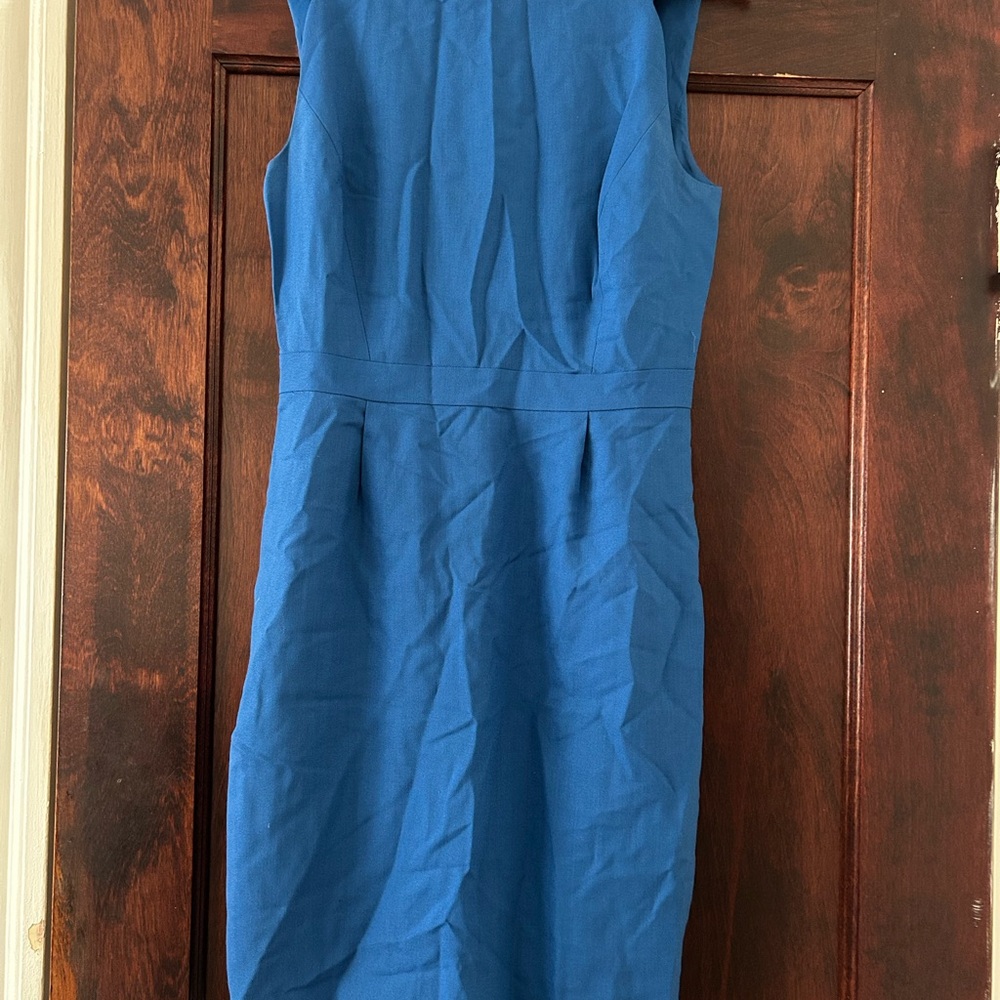 Elegant Cobalt JCrew Resume Sleeveless Dress